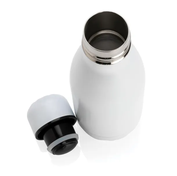  Solid color vacuum stainless steel bottle 260ml - XD Collection White 