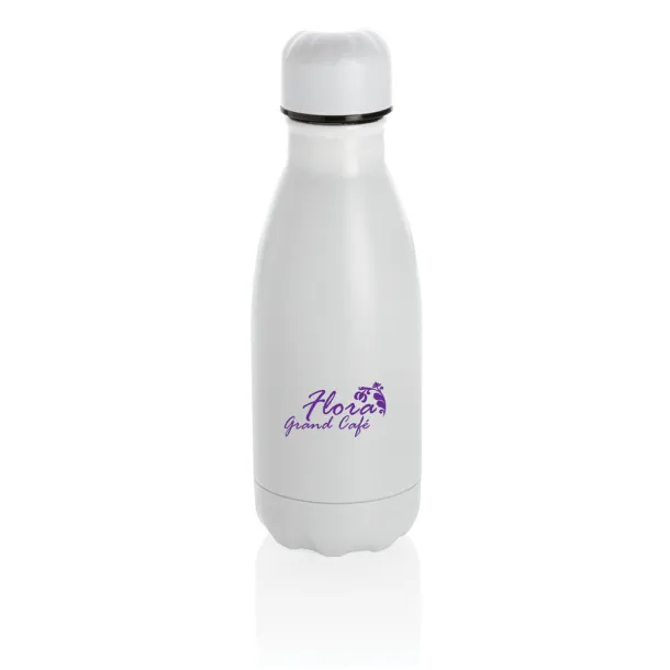  Solid color vacuum stainless steel bottle 260ml - XD Collection White 