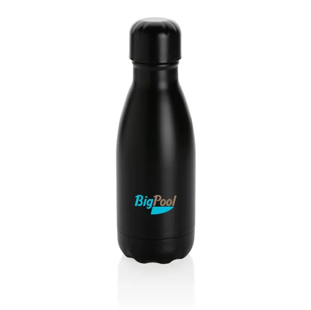  Solid color vacuum stainless steel bottle 260ml - XD Collection Black 