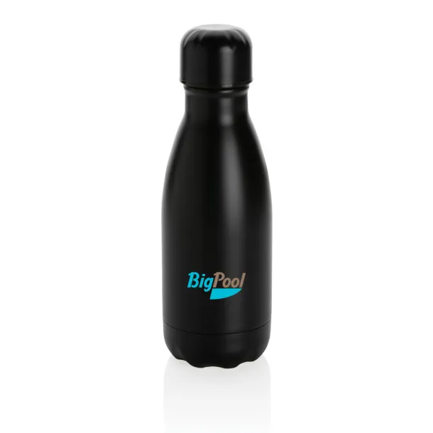  Solid color vacuum stainless steel bottle 260ml - XD Collection Black 