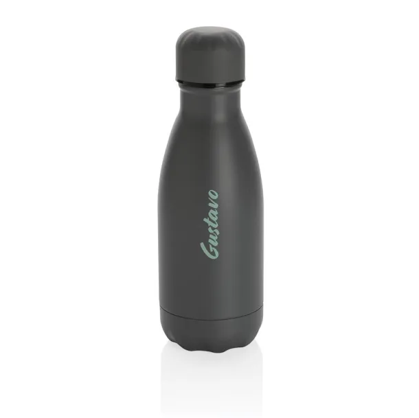  Solid color vacuum stainless steel bottle 260ml - XD Collection Grey 