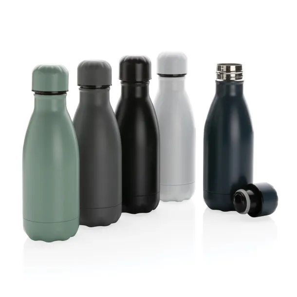  Solid color vacuum stainless steel bottle 260ml - XD Collection Grey 