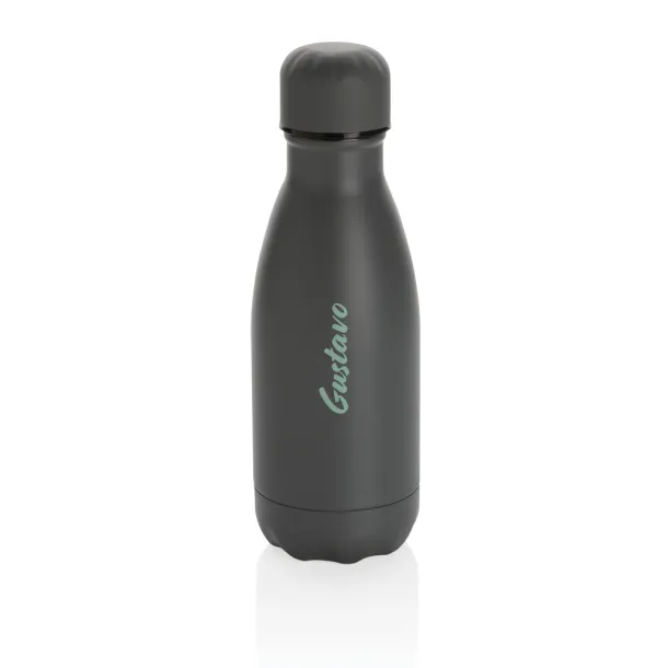  Solid color vacuum stainless steel bottle 260ml - XD Collection Grey 