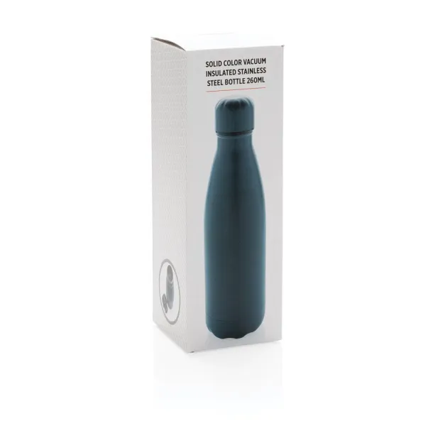  Solid color vacuum stainless steel bottle 260ml - XD Collection Blue 