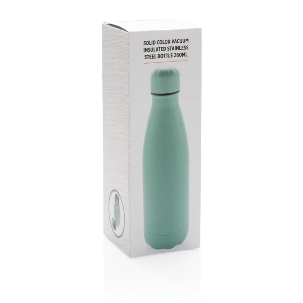  Solid color vacuum stainless steel bottle 260ml - XD Collection Green 