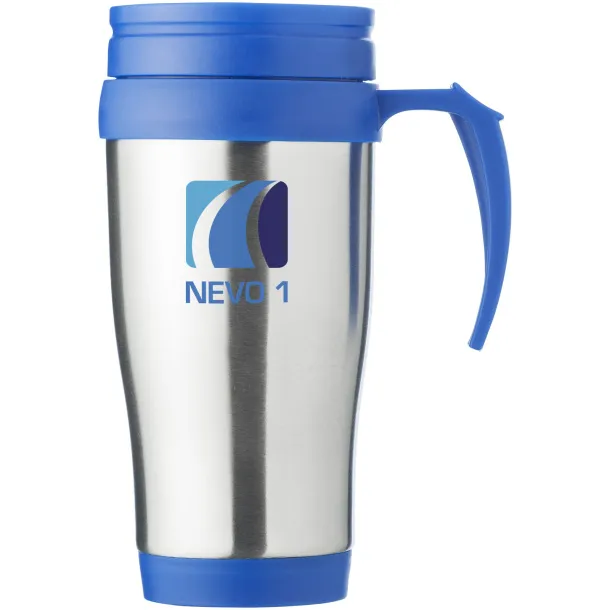 Sanibel 400 ml insulated mug Silver Blue