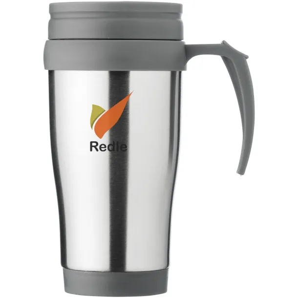 Sanibel 400 ml insulated mug Silver Grey