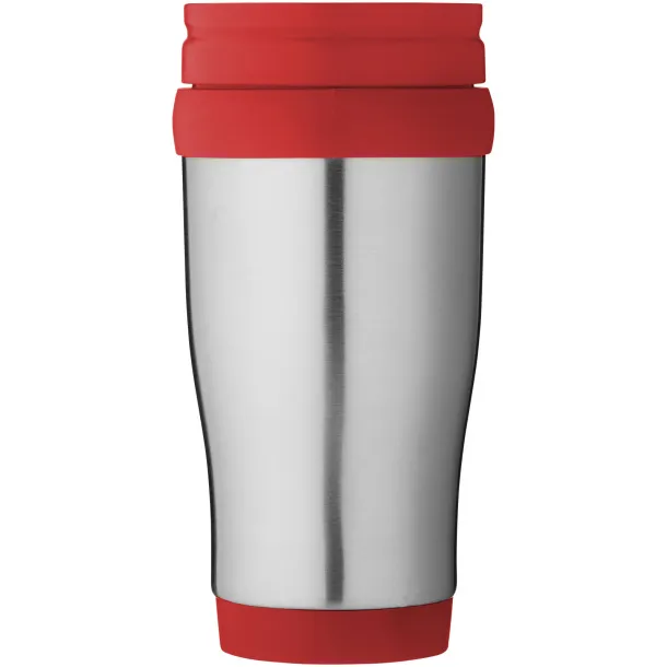 Sanibel 400 ml insulated mug Silver Red