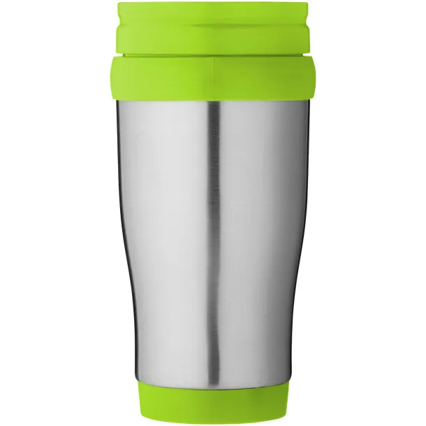 Sanibel 400 ml insulated mug - Unbranded Silver Lime green