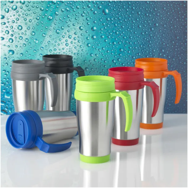 Sanibel 400 ml insulated mug Silver Crna
