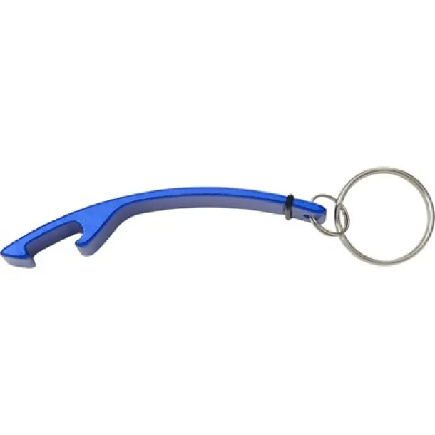  Keyring, bottle opener blue