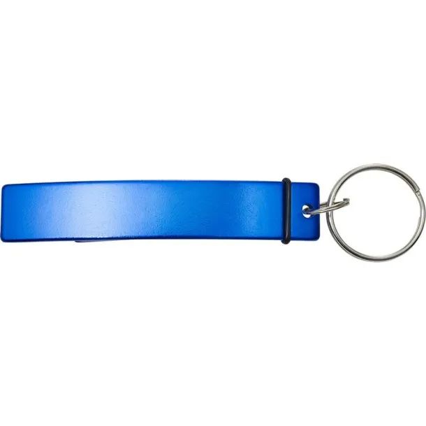  Keyring, bottle opener blue