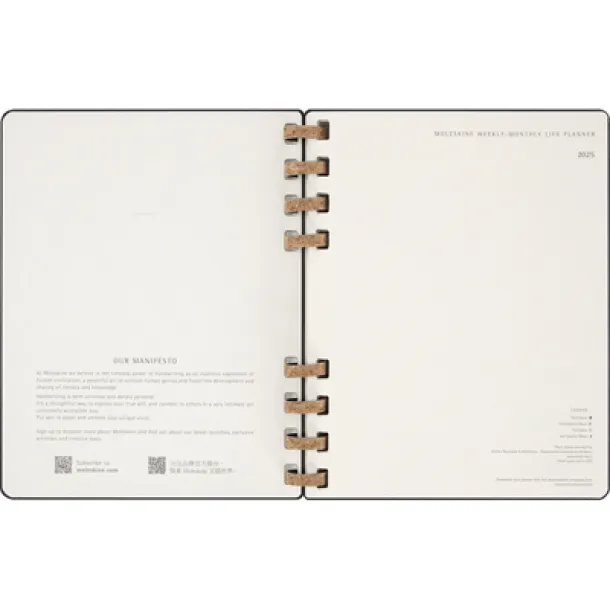  MOLESKINE Solar spiral planner black