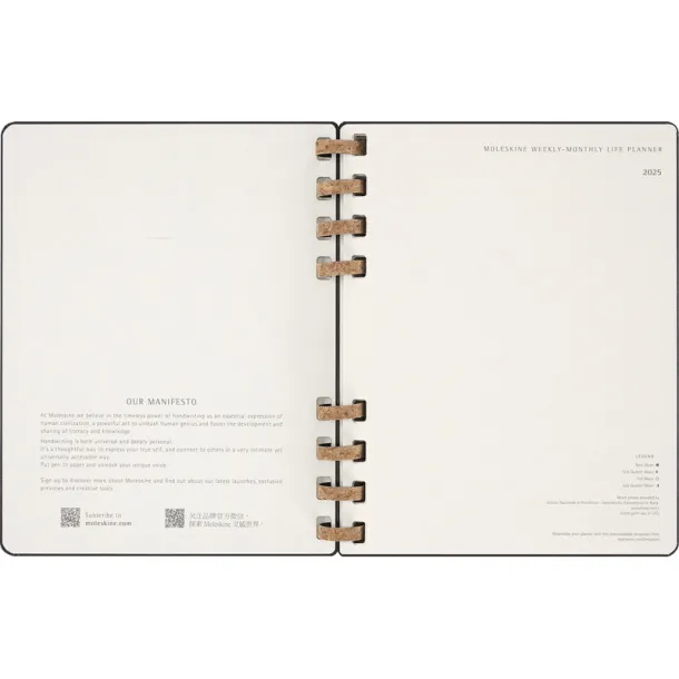  MOLESKINE Solar spiral planner black