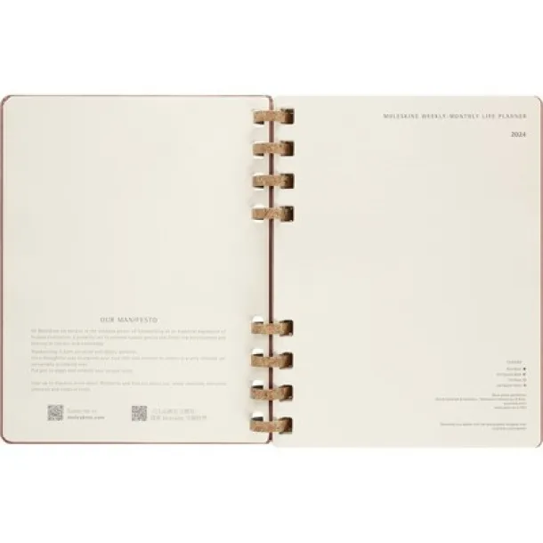  MOLESKINE Solar spiral planner beige