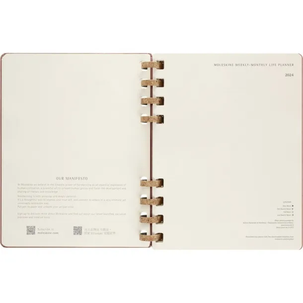  MOLESKINE Solar spiral planner beige