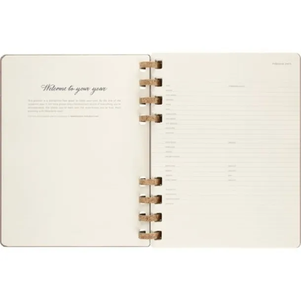  MOLESKINE Solar spiral planner beige