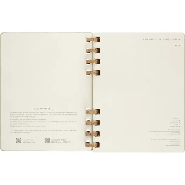  MOLESKINE Solar spiral planner khaki