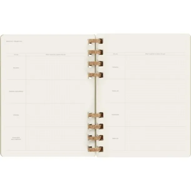  MOLESKINE Solar spiral planner khaki