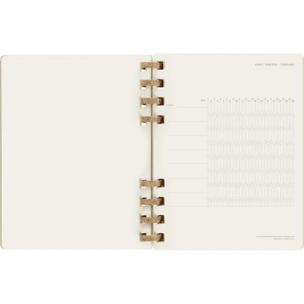  MOLESKINE Solar spiral planner khaki