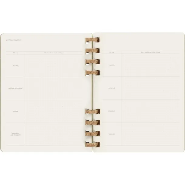  MOLESKINE Solar spiral planner khaki