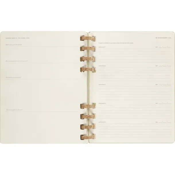  MOLESKINE Solar spiral planner light green