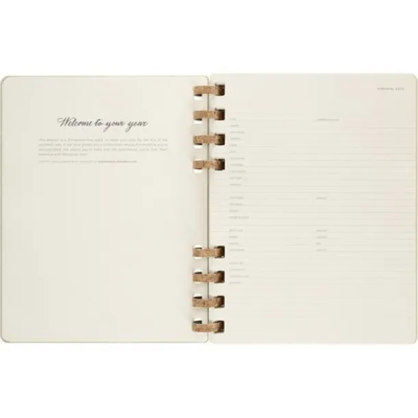  MOLESKINE Solar spiral planner light green