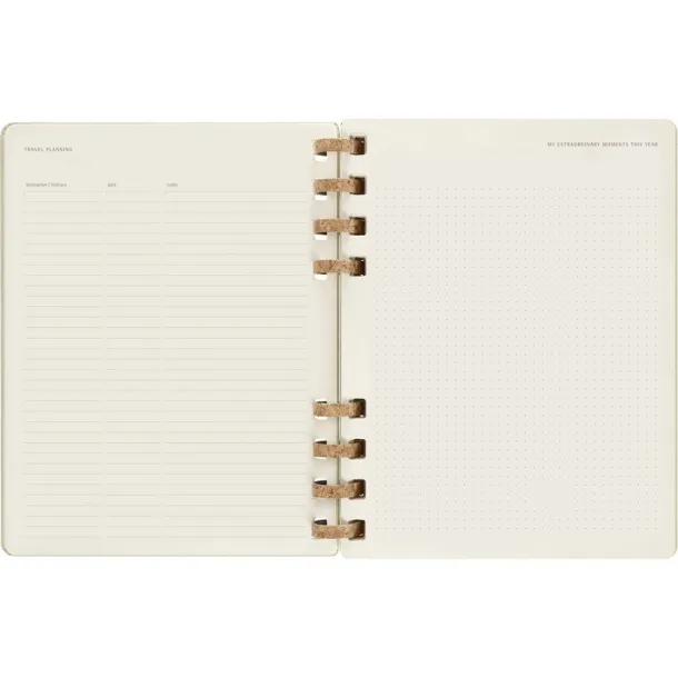  MOLESKINE Solar spiral planner light green