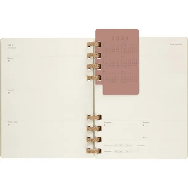  MOLESKINE Solar spiral planner light green