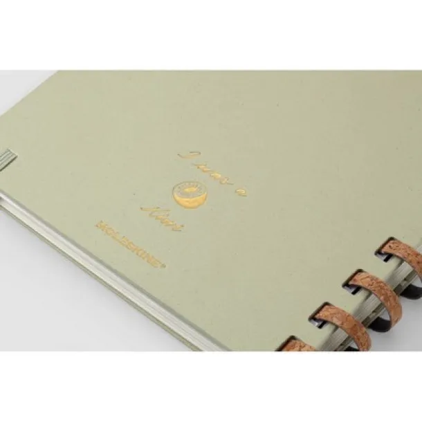  MOLESKINE Solar spiral planner light green