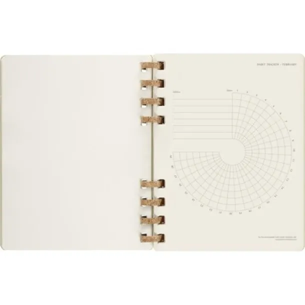  MOLESKINE Solar spiral planner light green