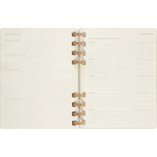  MOLESKINE Solar spiral planner light green