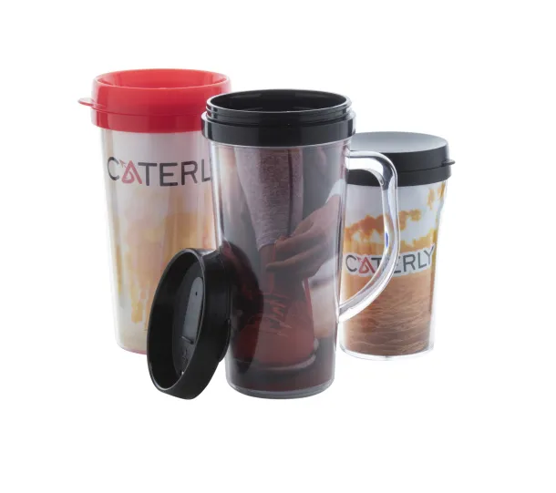 Doppler thermo mug Transparent Black