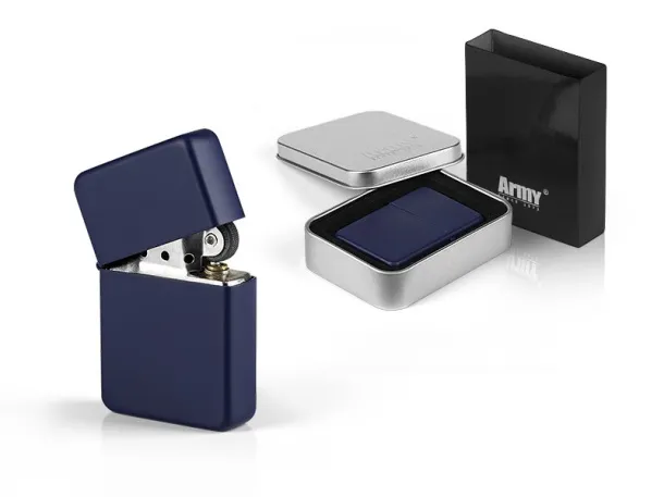 ARMY 100 metal lighter in a gift box - ARMY Blue