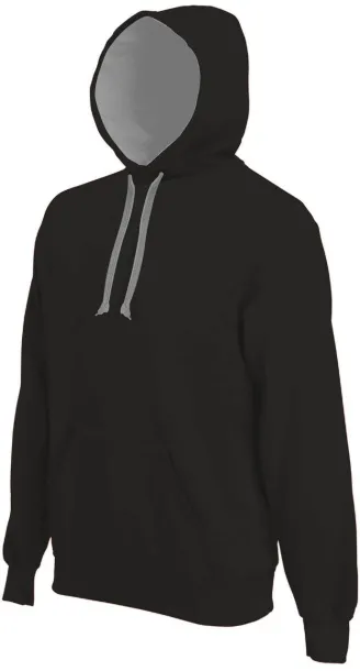  Muška hoodica, 280 g/m2 - Kariban Crna Fine Grey