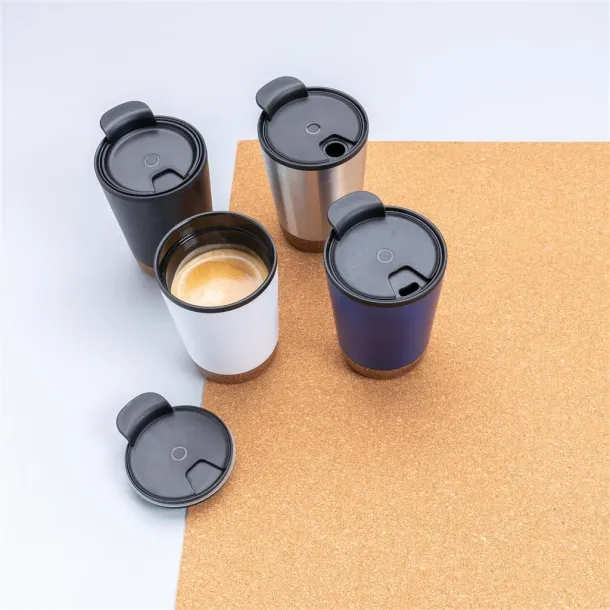  Cork coffee tumbler White