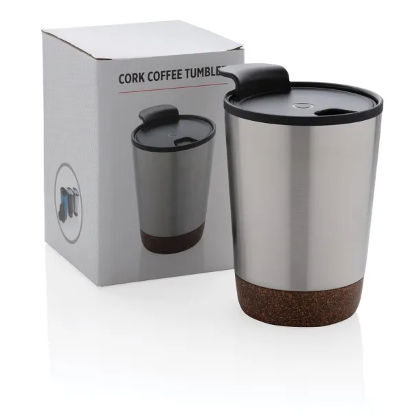  Cork coffee tumbler Silver