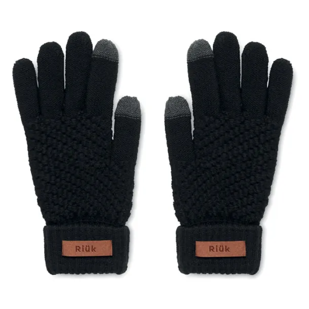 TAKAI Rpet tactile gloves Black