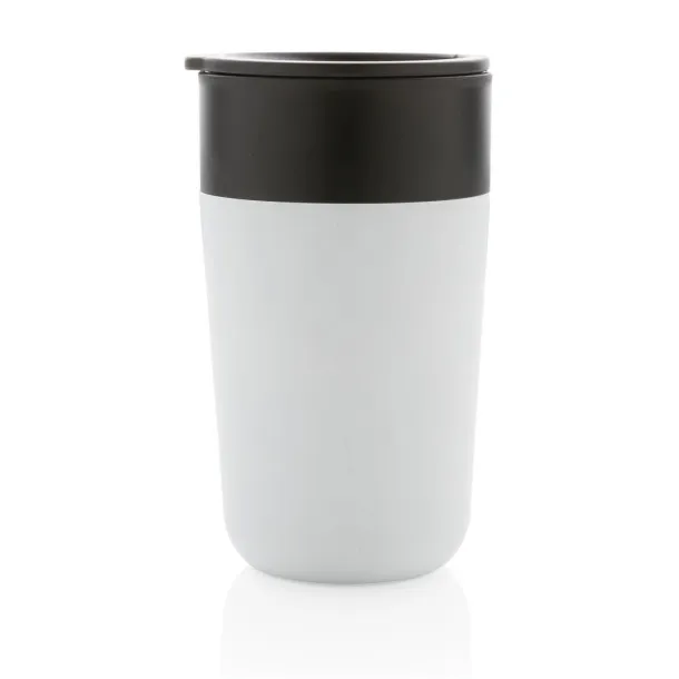  GRS šalica od recikliranog PP-a i SS-a s ručkom, 480 ml - XD Collection Bijela