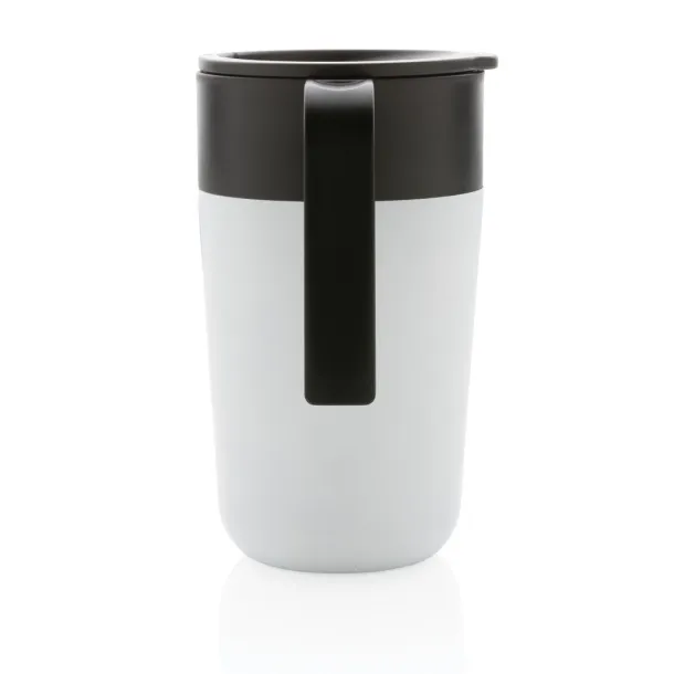  GRS šalica od recikliranog PP-a i SS-a s ručkom, 480 ml - XD Collection Bijela