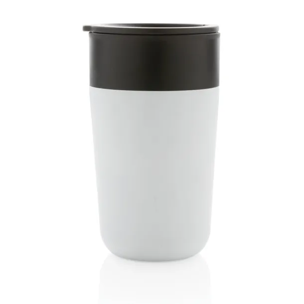  GRS šalica od recikliranog PP-a i SS-a s ručkom, 480 ml - XD Collection Bijela