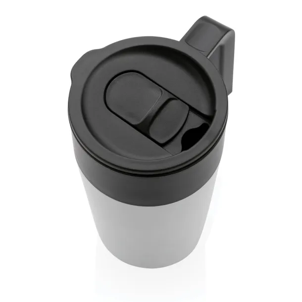  GRS šalica od recikliranog PP-a i SS-a s ručkom, 480 ml - XD Collection Bijela