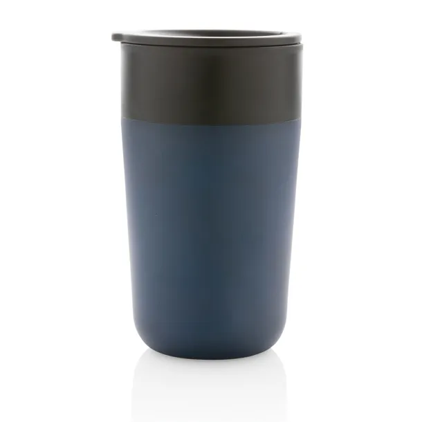  GRS šalica od recikliranog PP-a i SS-a s ručkom, 480 ml - XD Collection navy 