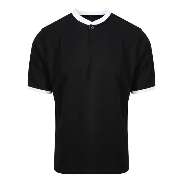  COOL STAND COLLAR SPORTS POLO - Just Cool Jet Black Red