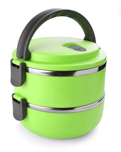 TOGO Food container  700 + 700 ml Light green