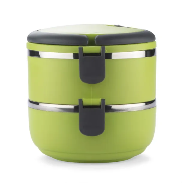 TOGO Food container  700 + 700 ml Light green