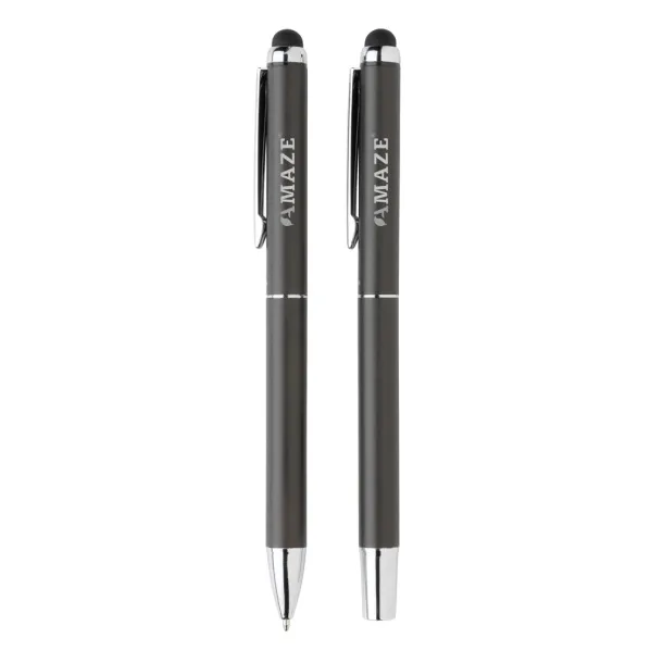  Swiss Peak deluxe pen set in PU pouch - Swiss Peak Black 