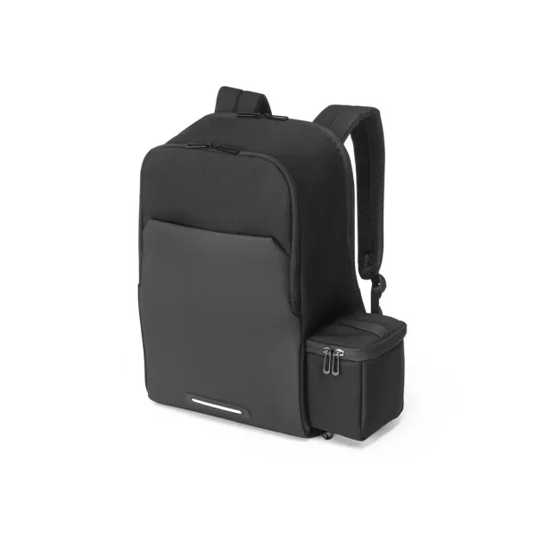 BELFAST 2-in-1 backpack with thermal bag included that can be used together or separately Black