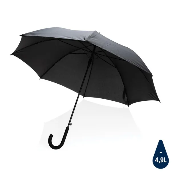  23" Impact AWARE™ RPET 190T standard auto open umbrella - XD Collection Black 