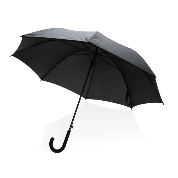  23" Impact AWARE™ RPET 190T standard auto open umbrella - XD Collection Black 